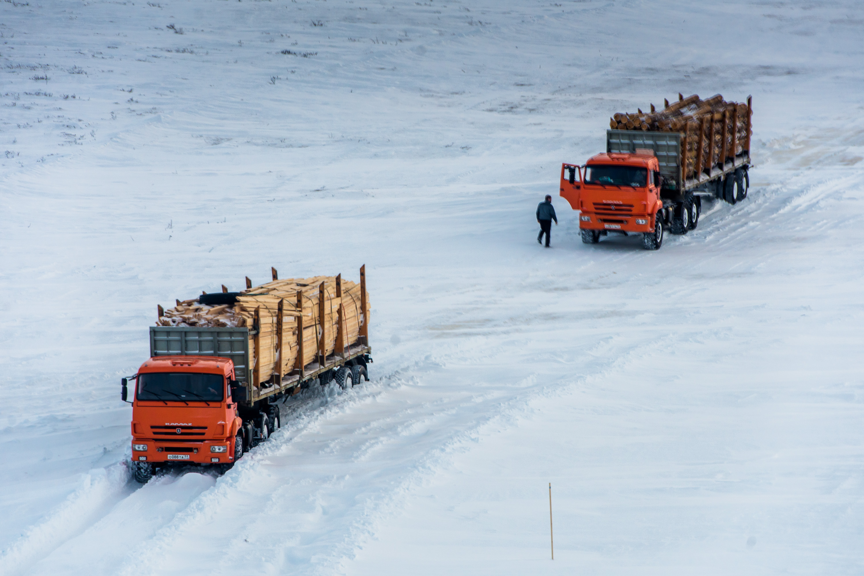 ​Зимник Нарьян-Мар – Усинск открыт для движения грузовых полноприводных автомобилей