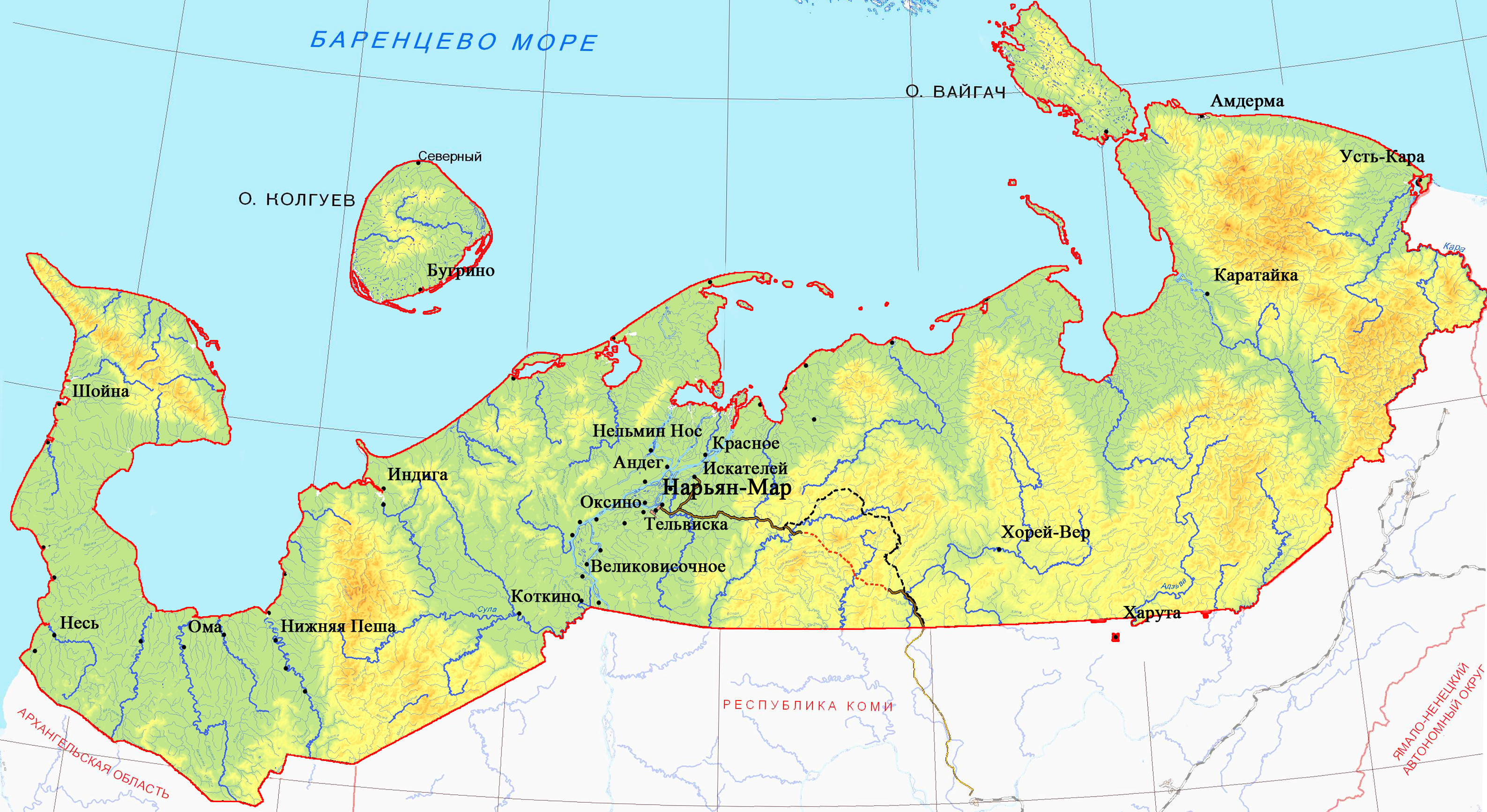 Шойна на карте: места и люди – Ненецкий автономный округ, Россия – eSosedi